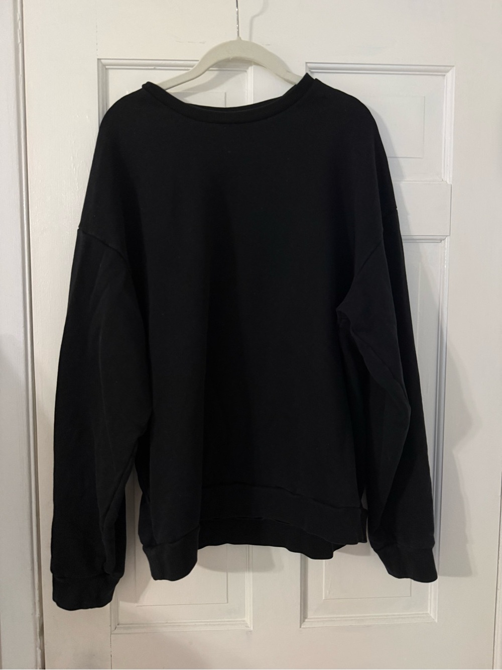 ALO Yoga Black Relaxed-Fit Crew Sweatshirt